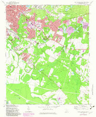 Fort Jackson South South Carolina Historical topographic map, 1:24000 scale, 7.5 X 7.5 Minute, Year 1972