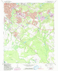 Fort Jackson South South Carolina Historical topographic map, 1:24000 scale, 7.5 X 7.5 Minute, Year 1972