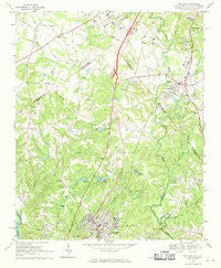 Fort Mill South Carolina Historical topographic map, 1:24000 scale, 7.5 X 7.5 Minute, Year 1968