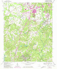 Fort Mill South Carolina Historical topographic map, 1:24000 scale, 7.5 X 7.5 Minute, Year 1968