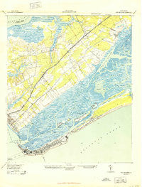 Fort Moultrie South Carolina Historical topographic map, 1:24000 scale, 7.5 X 7.5 Minute, Year 1943