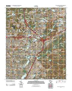 Fort Jackson North South Carolina Historical topographic map, 1:24000 scale, 7.5 X 7.5 Minute, Year 2011