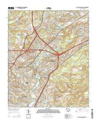 Fort Jackson North South Carolina Current topographic map, 1:24000 scale, 7.5 X 7.5 Minute, Year 2014