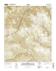 Fort Motte South Carolina Current topographic map, 1:24000 scale, 7.5 X 7.5 Minute, Year 2014
