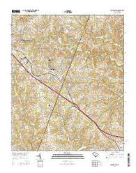 Fountain Inn South Carolina Current topographic map, 1:24000 scale, 7.5 X 7.5 Minute, Year 2014
