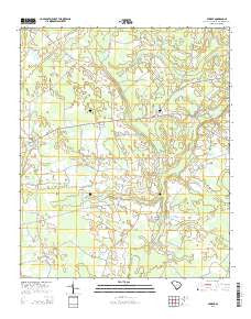 Fowler South Carolina Current topographic map, 1:24000 scale, 7.5 X 7.5 Minute, Year 2014