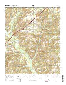 Foxtown South Carolina Current topographic map, 1:24000 scale, 7.5 X 7.5 Minute, Year 2014