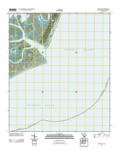 Fripp Inlet South Carolina Historical topographic map, 1:24000 scale, 7.5 X 7.5 Minute, Year 2011