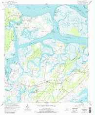 Frogmore South Carolina Historical topographic map, 1:24000 scale, 7.5 X 7.5 Minute, Year 1956