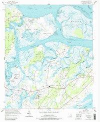 Frogmore South Carolina Historical topographic map, 1:24000 scale, 7.5 X 7.5 Minute, Year 1956