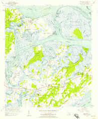 Frogmore South Carolina Historical topographic map, 1:24000 scale, 7.5 X 7.5 Minute, Year 1956