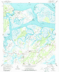 Frogmore South Carolina Historical topographic map, 1:24000 scale, 7.5 X 7.5 Minute, Year 1956