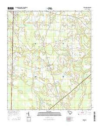 Furman South Carolina Current topographic map, 1:24000 scale, 7.5 X 7.5 Minute, Year 2014