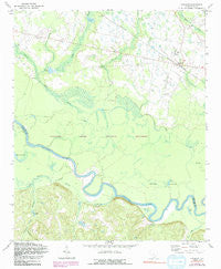 Gadsden South Carolina Historical topographic map, 1:24000 scale, 7.5 X 7.5 Minute, Year 1972