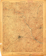 Gaffney South Carolina Historical topographic map, 1:62500 scale, 15 X 15 Minute, Year 1909