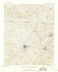 Gaffney South Carolina Historical topographic map, 1:62500 scale, 15 X 15 Minute, Year 1909
