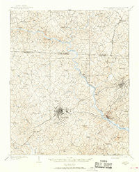 Gaffney South Carolina Historical topographic map, 1:62500 scale, 15 X 15 Minute, Year 1909