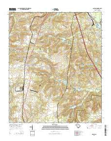 Gaston South Carolina Current topographic map, 1:24000 scale, 7.5 X 7.5 Minute, Year 2014