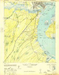 Georgetown South South Carolina Historical topographic map, 1:24000 scale, 7.5 X 7.5 Minute, Year 1947