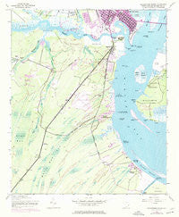 Georgetown South South Carolina Historical topographic map, 1:24000 scale, 7.5 X 7.5 Minute, Year 1943