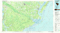 Georgetown South Carolina Historical topographic map, 1:100000 scale, 30 X 60 Minute, Year 1986