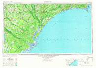 Georgetown South Carolina Historical topographic map, 1:250000 scale, 1 X 2 Degree, Year 1967