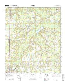 Gifford South Carolina Current topographic map, 1:24000 scale, 7.5 X 7.5 Minute, Year 2014