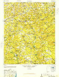 Gilbert South Carolina Historical topographic map, 1:62500 scale, 15 X 15 Minute, Year 1944