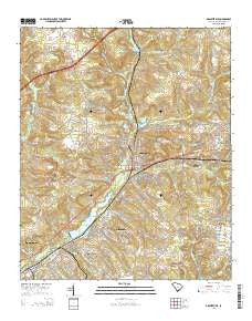 Graniteville South Carolina Current topographic map, 1:24000 scale, 7.5 X 7.5 Minute, Year 2014