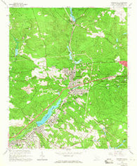 Graniteville South Carolina Historical topographic map, 1:24000 scale, 7.5 X 7.5 Minute, Year 1964