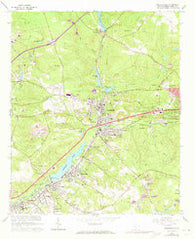 Graniteville South Carolina Historical topographic map, 1:24000 scale, 7.5 X 7.5 Minute, Year 1971