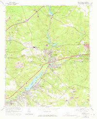 Graniteville South Carolina Historical topographic map, 1:24000 scale, 7.5 X 7.5 Minute, Year 1971