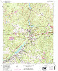 Graniteville South Carolina Historical topographic map, 1:24000 scale, 7.5 X 7.5 Minute, Year 1964
