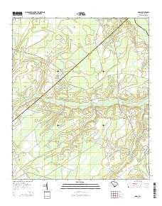 Grays South Carolina Current topographic map, 1:24000 scale, 7.5 X 7.5 Minute, Year 2014