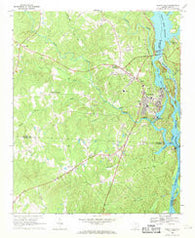Great Falls South Carolina Historical topographic map, 1:24000 scale, 7.5 X 7.5 Minute, Year 1969