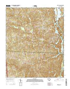 Great Falls South Carolina Current topographic map, 1:24000 scale, 7.5 X 7.5 Minute, Year 2014