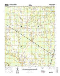 Greeleyville South Carolina Current topographic map, 1:24000 scale, 7.5 X 7.5 Minute, Year 2014