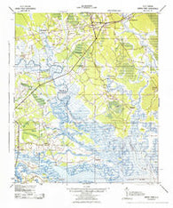 Green Pond South Carolina Historical topographic map, 1:62500 scale, 15 X 15 Minute, Year 1943