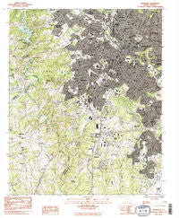Greenville South Carolina Historical topographic map, 1:24000 scale, 7.5 X 7.5 Minute, Year 1983