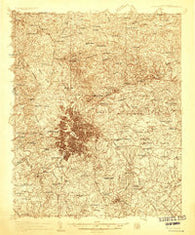 Greenville South Carolina Historical topographic map, 1:48000 scale, 15 X 15 Minute, Year 1935