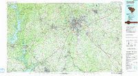 Greenville South Carolina Historical topographic map, 1:100000 scale, 30 X 60 Minute, Year 1991