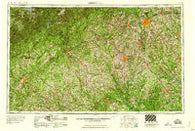 Greenville South Carolina Historical topographic map, 1:250000 scale, 1 X 2 Degree, Year 1958