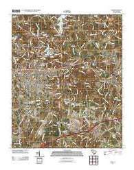 Greer South Carolina Historical topographic map, 1:24000 scale, 7.5 X 7.5 Minute, Year 2011