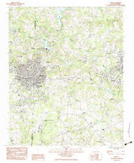 Greer South Carolina Historical topographic map, 1:24000 scale, 7.5 X 7.5 Minute, Year 1983