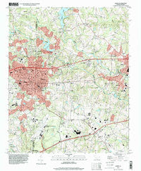 Greer South Carolina Historical topographic map, 1:24000 scale, 7.5 X 7.5 Minute, Year 1994