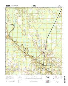 Gresham South Carolina Current topographic map, 1:24000 scale, 7.5 X 7.5 Minute, Year 2014