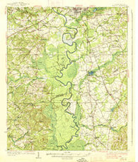 Hagood South Carolina Historical topographic map, 1:62500 scale, 15 X 15 Minute, Year 1938