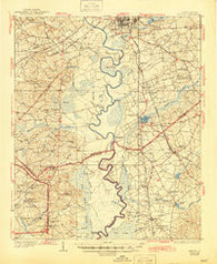 Hagood South Carolina Historical topographic map, 1:62500 scale, 15 X 15 Minute, Year 1938