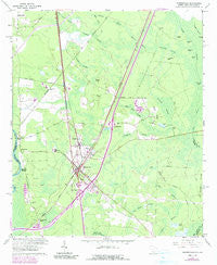Hardeeville South Carolina Historical topographic map, 1:24000 scale, 7.5 X 7.5 Minute, Year 1962