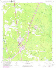 Hardeeville South Carolina Historical topographic map, 1:24000 scale, 7.5 X 7.5 Minute, Year 1962